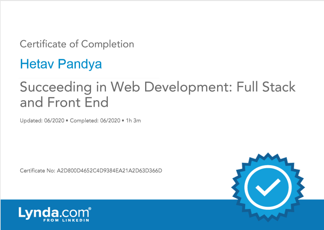 Succeeding in Web Development: Full Stack and Front End